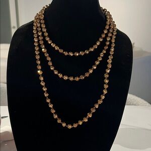 Nordstrom Elegant Bronze Beaded Necklace